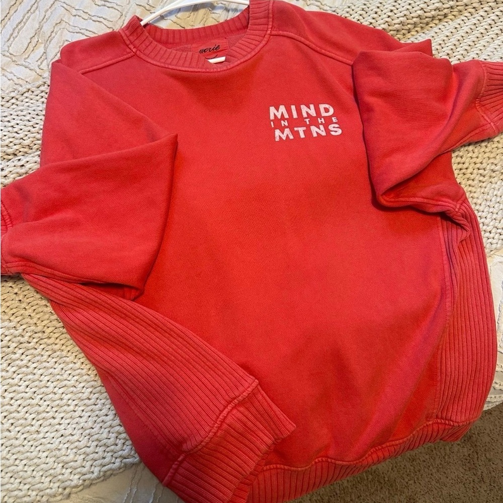 Aerie Red “Mind in the Mtns” Sweatshirt